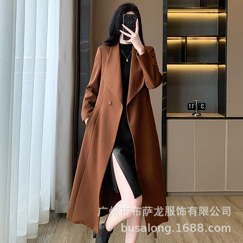 Women'S Elegant Formal Wear - 2025New autumn and winter women's trench