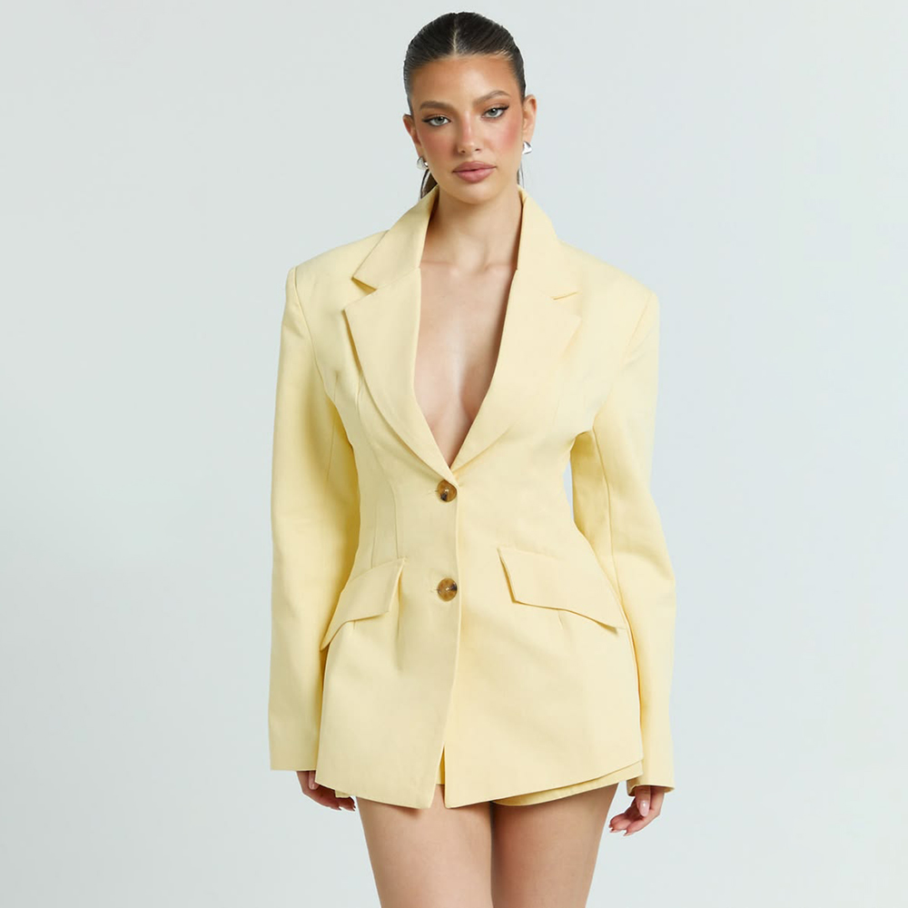 Light Yellow Women's 2Pic Suit - Women'S Elegant Formal Wear recension och pris