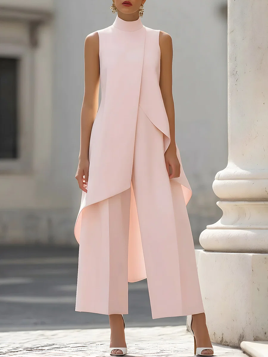 Sleeveless High Neck Asymmetri - Women'S Elegant Formal Wear recension och pris