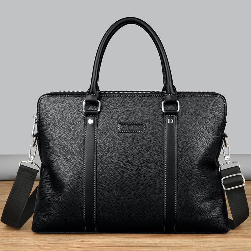 Men's Business Handbag Laptop  - Structured Handbag Work recension och pris
