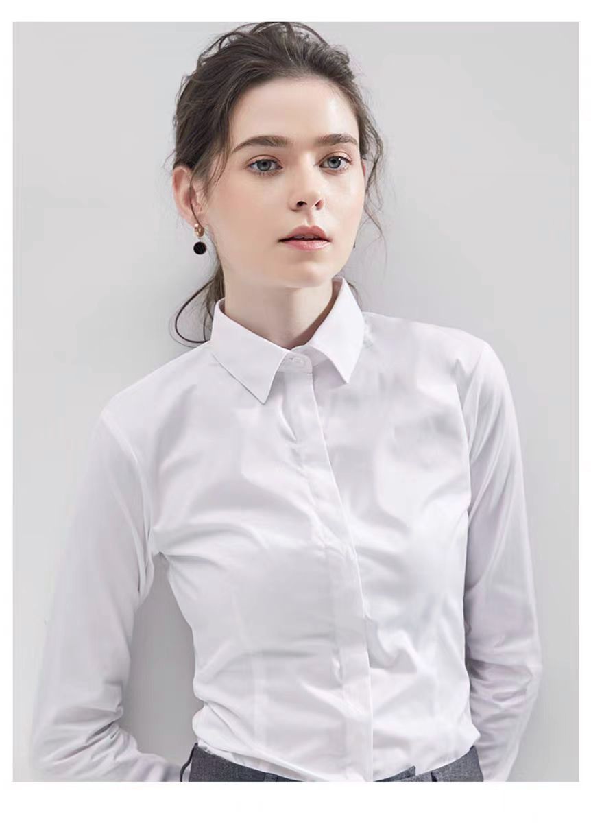Summer Black Shirt Short-sleev - Women Formal Wear White Shirt recension och pris