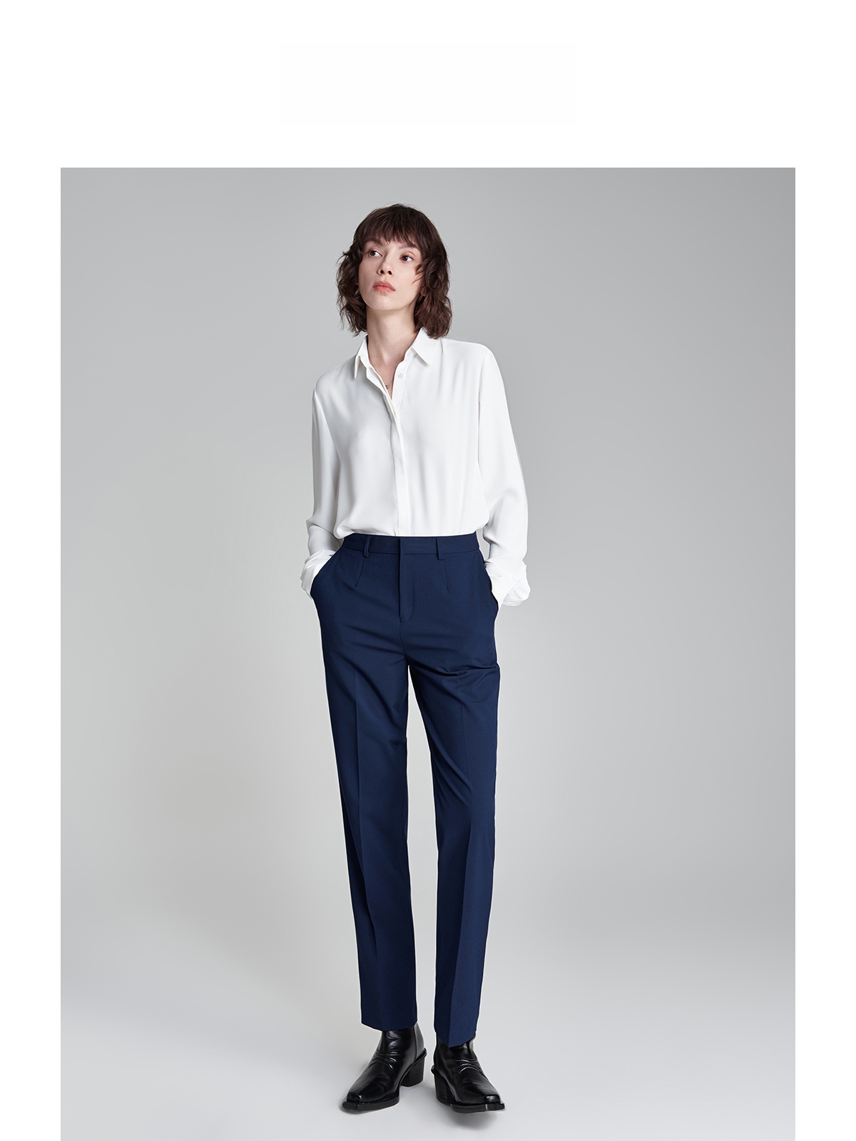 Professional White Shirt for W - Women Formal Wear White Shirt recension och pris