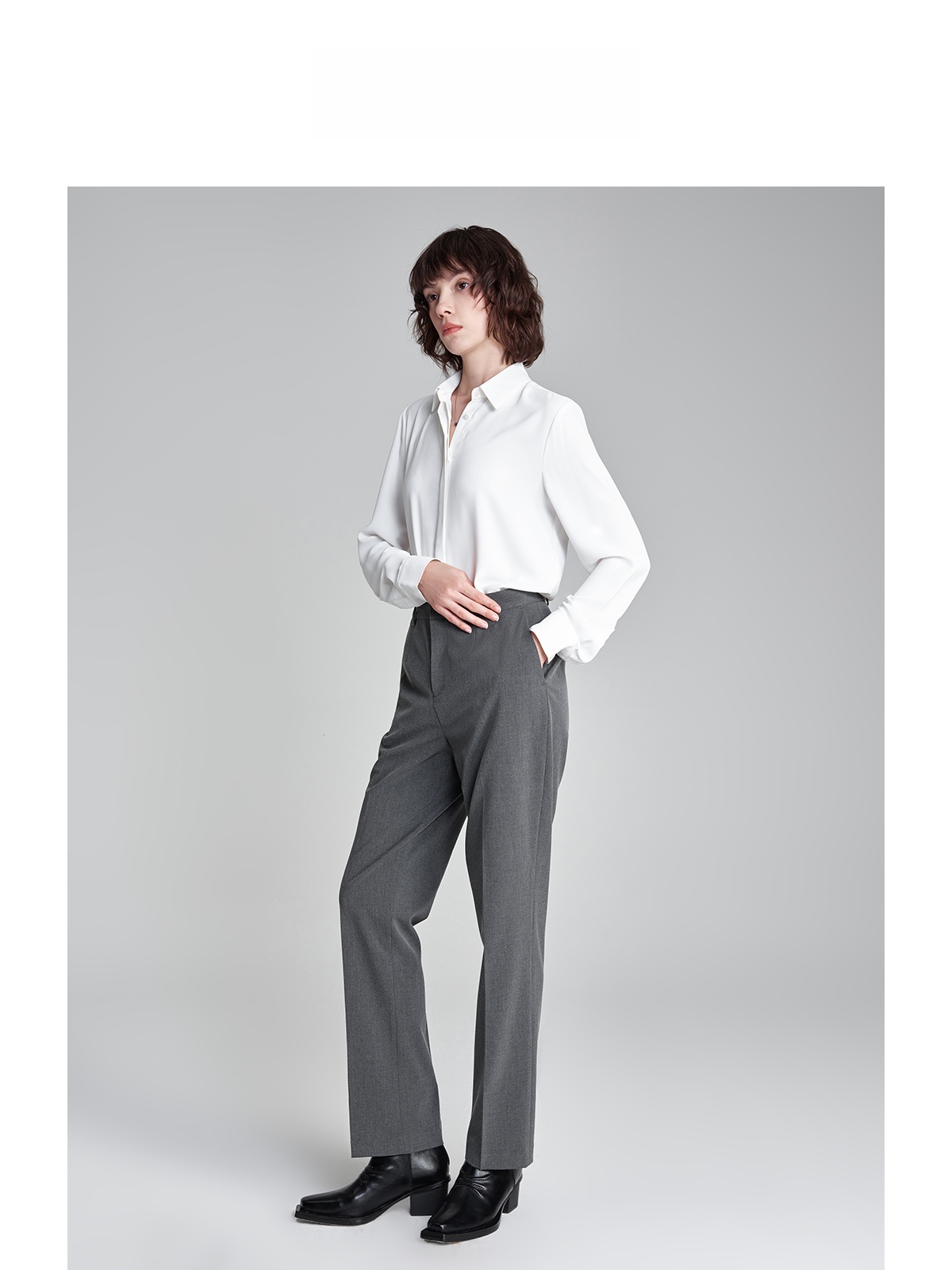 Professional White Shirt for W - Women Formal Wear White Shirt recension och pris
