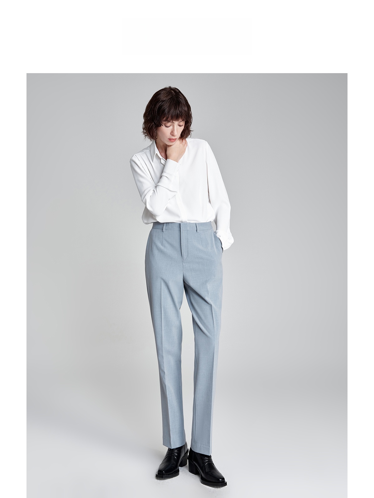 Professional White Shirt for W - Women Formal Wear White Shirt recension och pris