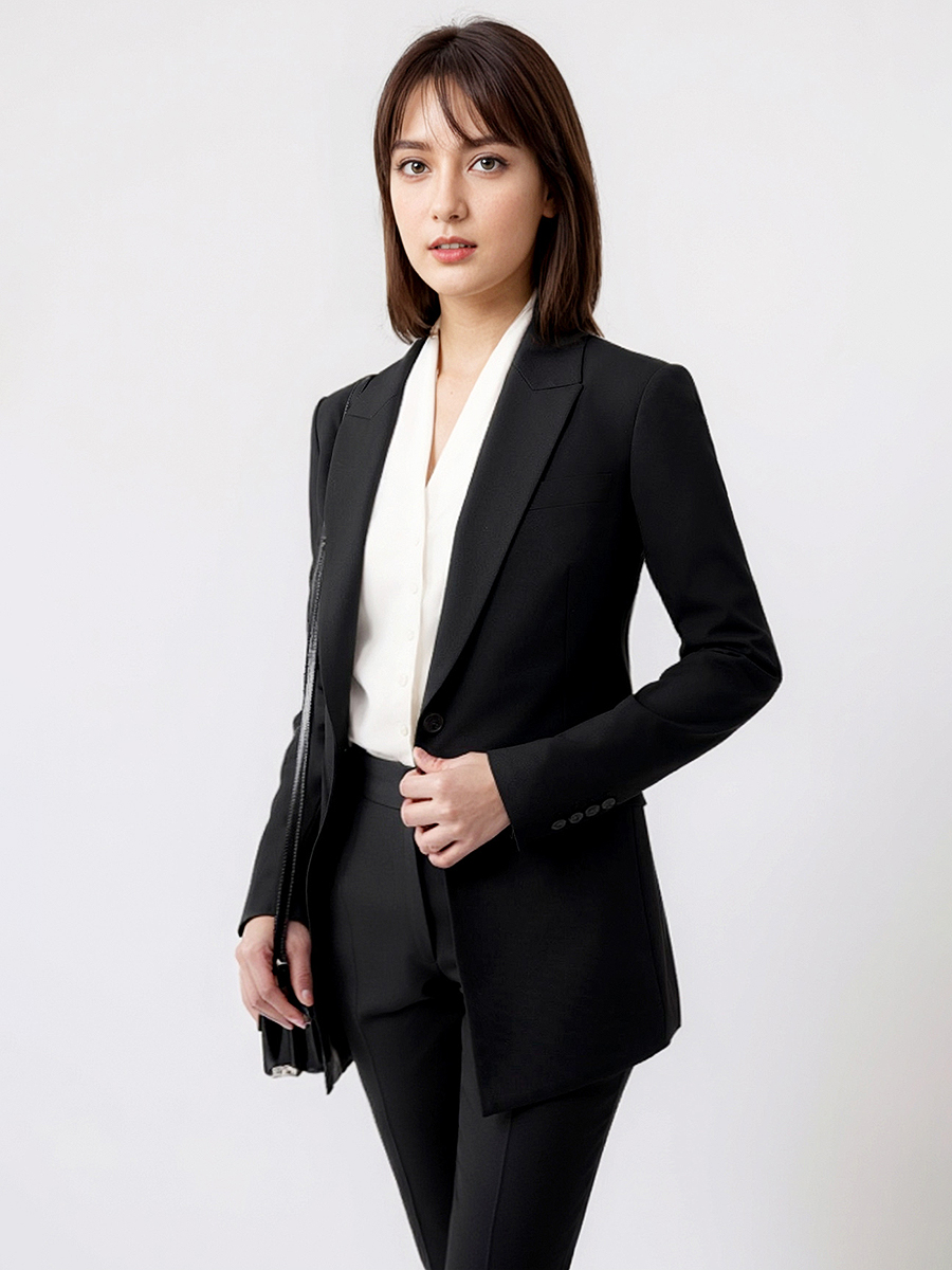 Women Suits Set Blazer Pant Of - Women Formal Wear With Black Blazer recension och pris