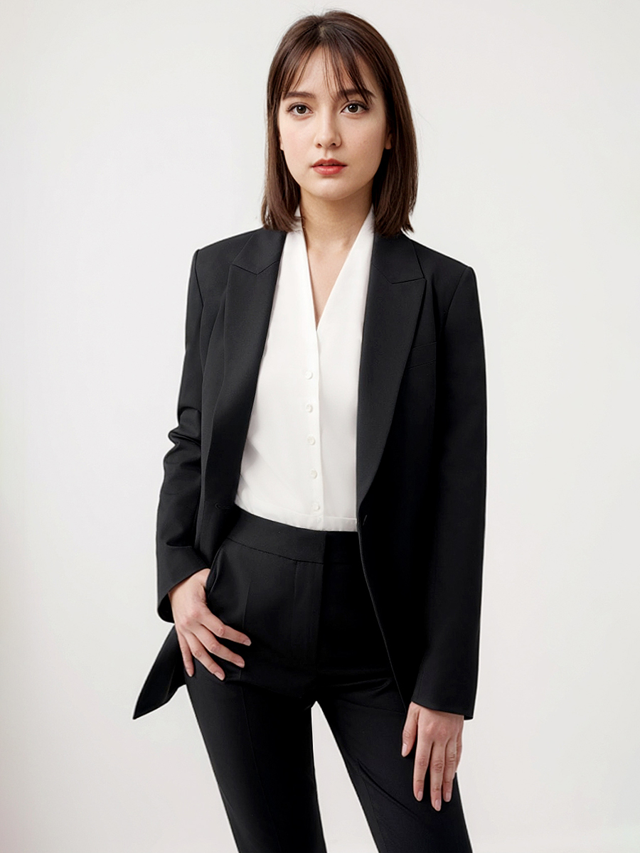 Women Suits Set Blazer Pant Of - Women Formal Wear With Black Blazer recension och pris
