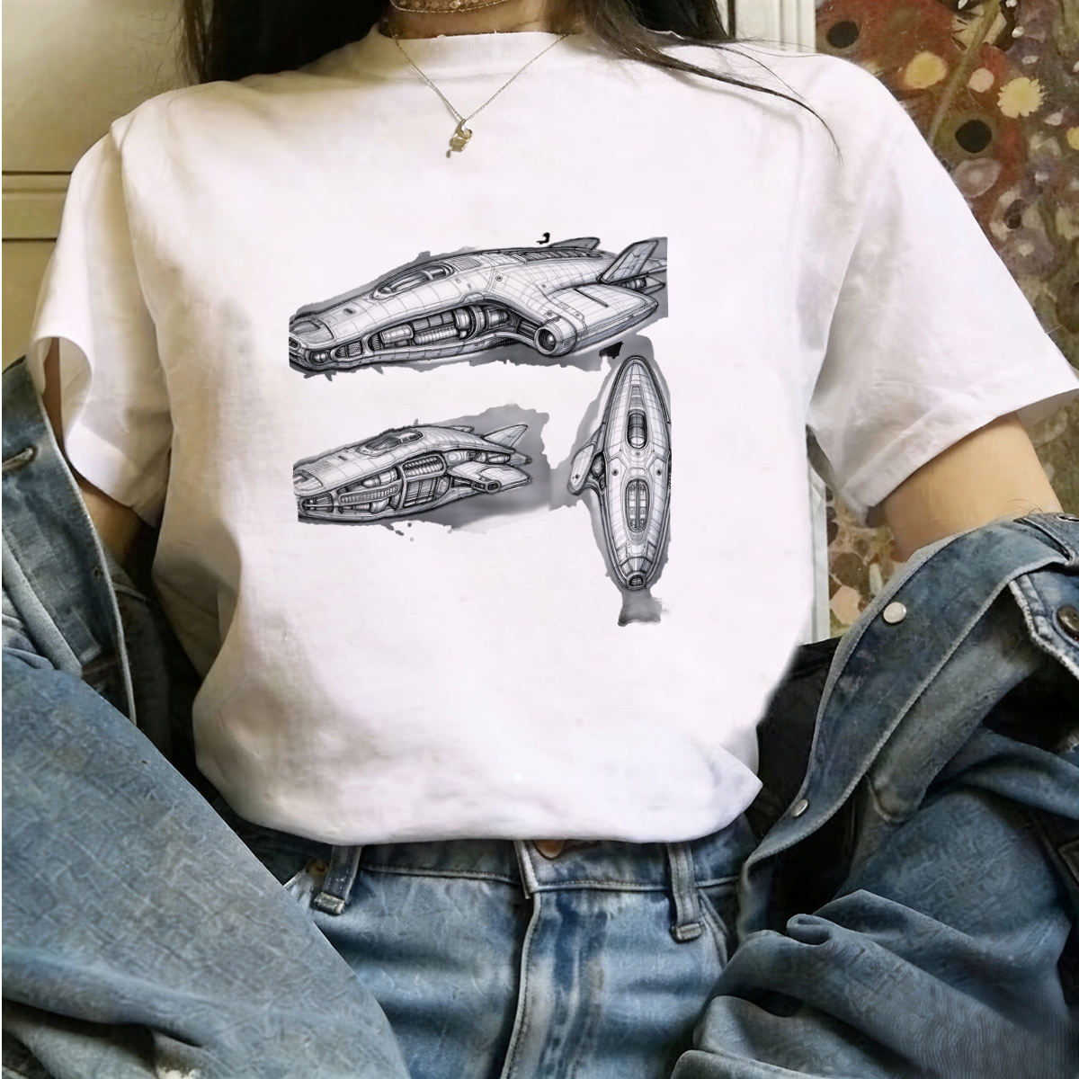 T Shirts Woman Harness Strap D - Edgy Formal Wear Women recension och pris