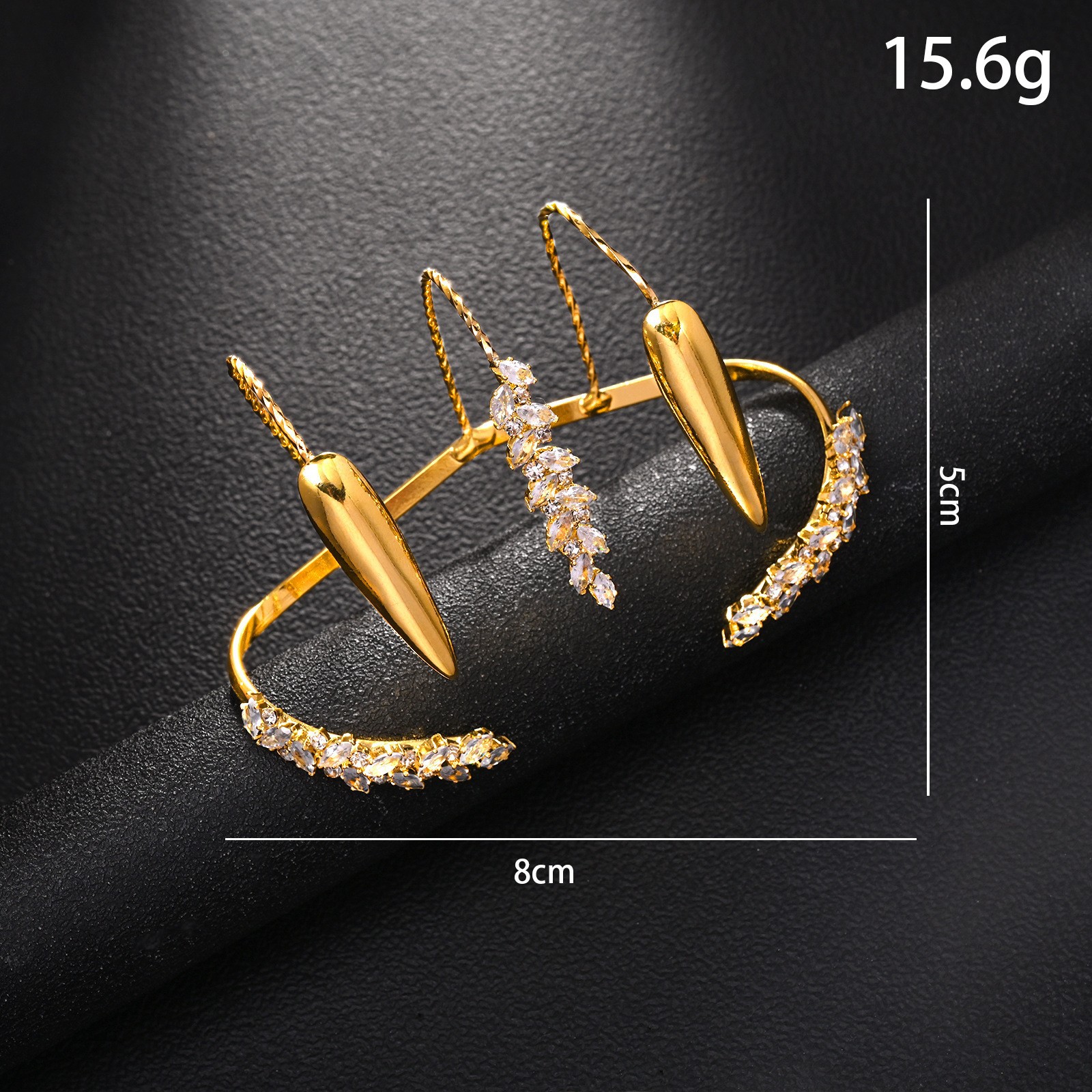 Edgy Wheat-Shape Crystal Open  - Edgy Formal Wear Women recension och pris