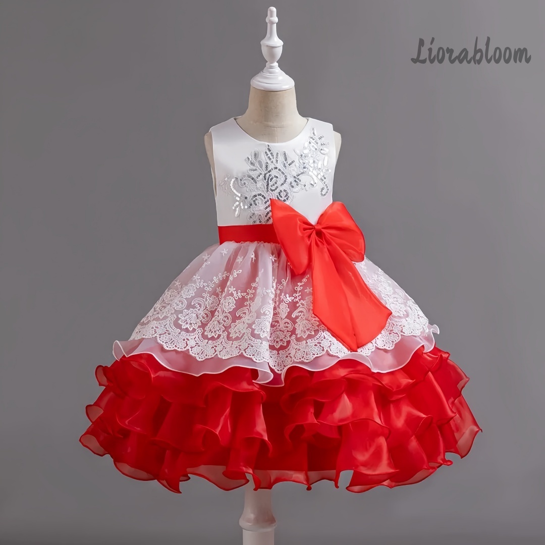 Girls' Dress With Large Bow Sl - Women'S Elegant Formal Wear recension och pris