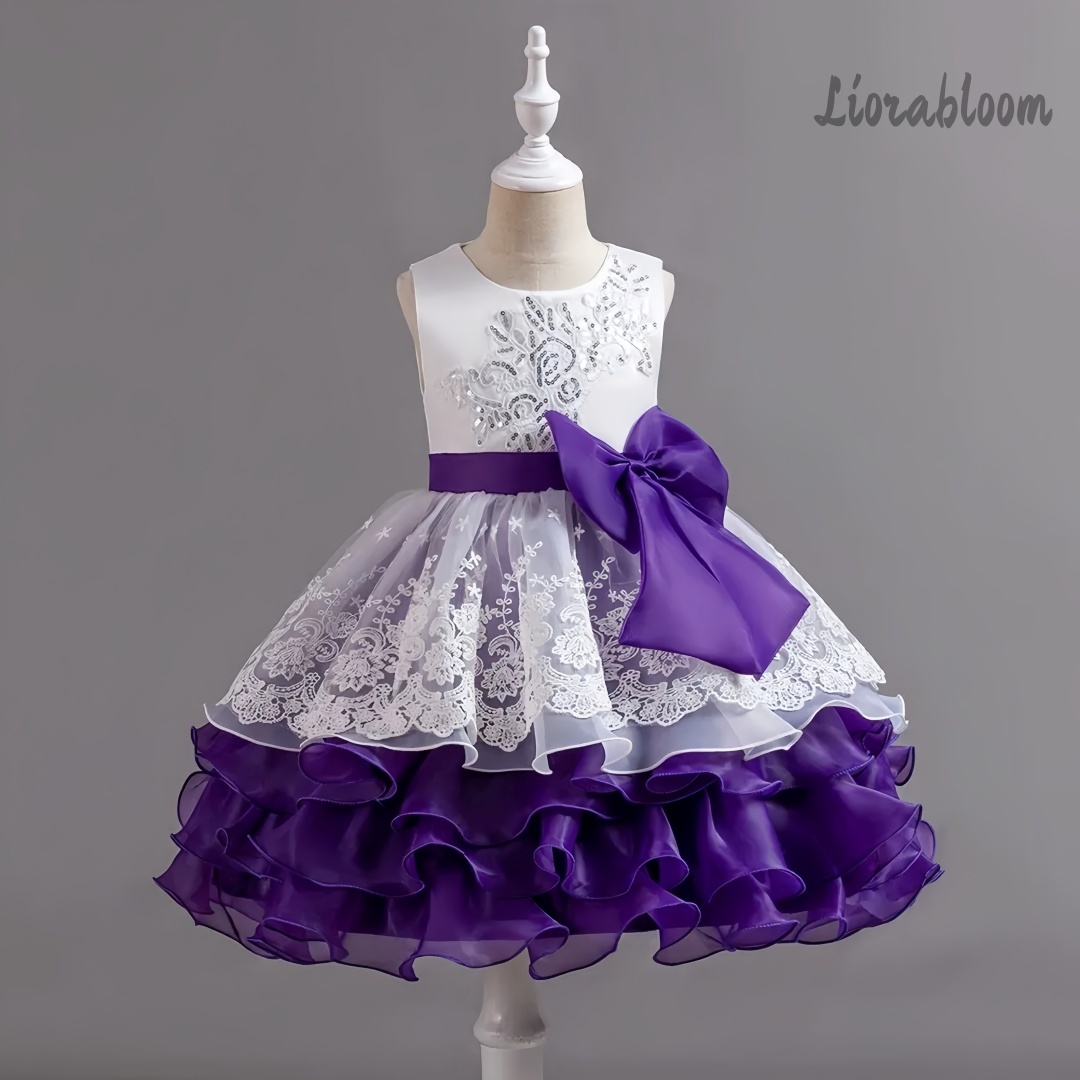 Girls' Dress With Large Bow Sl - Women'S Elegant Formal Wear recension och pris