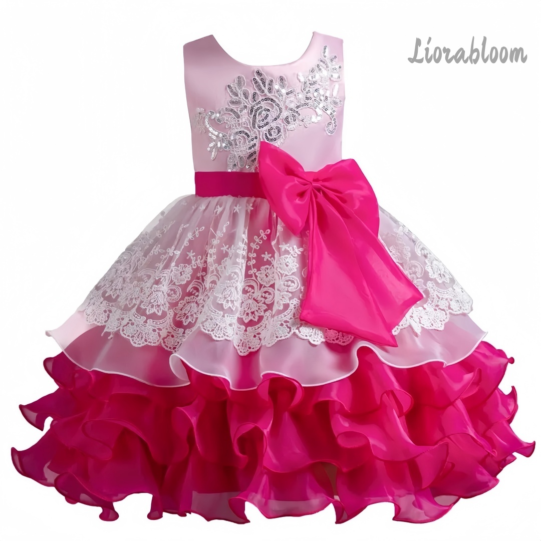 Girls' Dress With Large Bow Sl - Women'S Elegant Formal Wear recension och pris