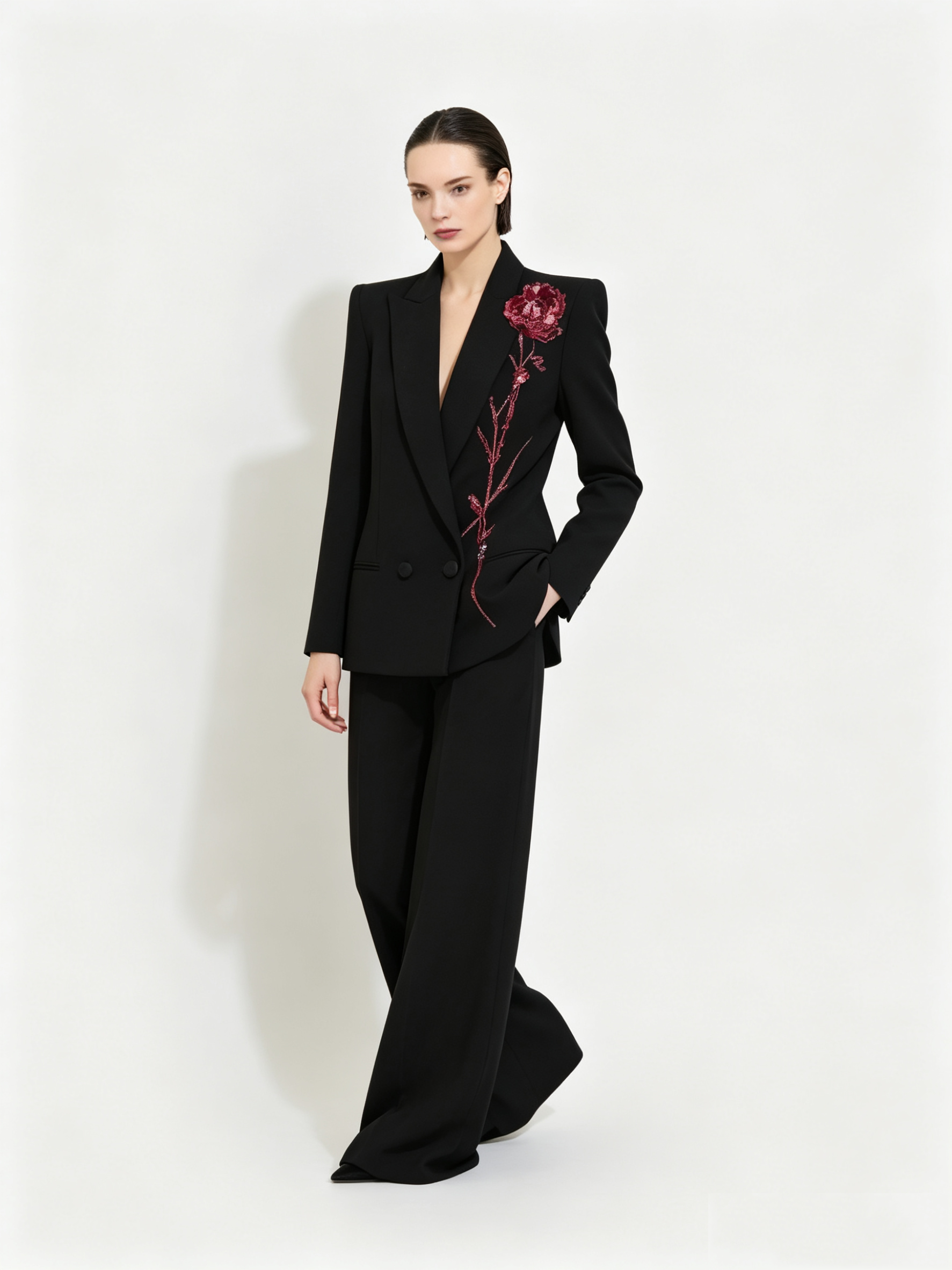Black Women Suits Set 2 Piece  - Women Formal Wear With Black Blazer recension och pris