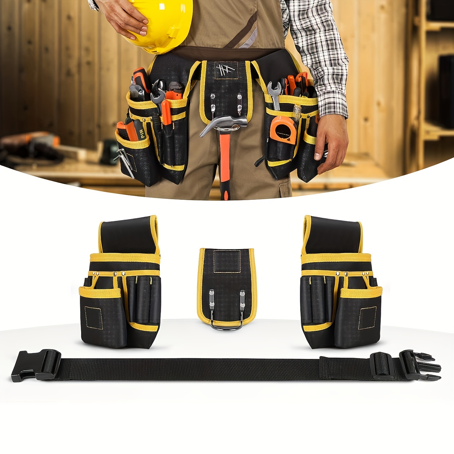 1pcs Magnetic Tool Belt with 2 - Structured Handbag Work recension och pris