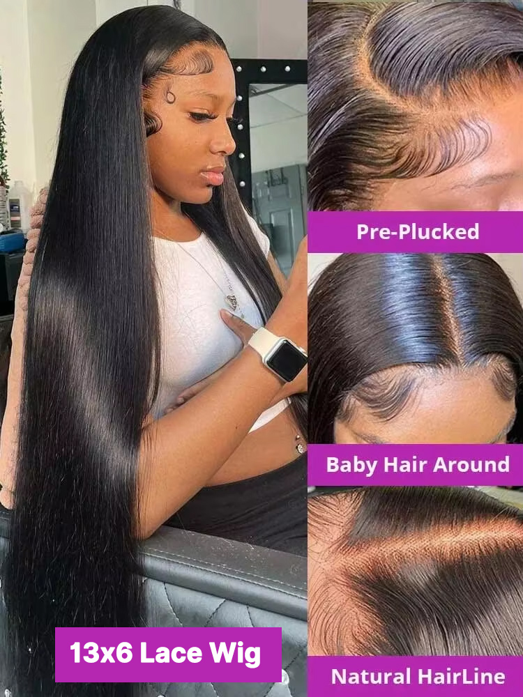 13x4 HD Lace Front Wig 250% De - Women'S Elegant Formal Wear recension och pris