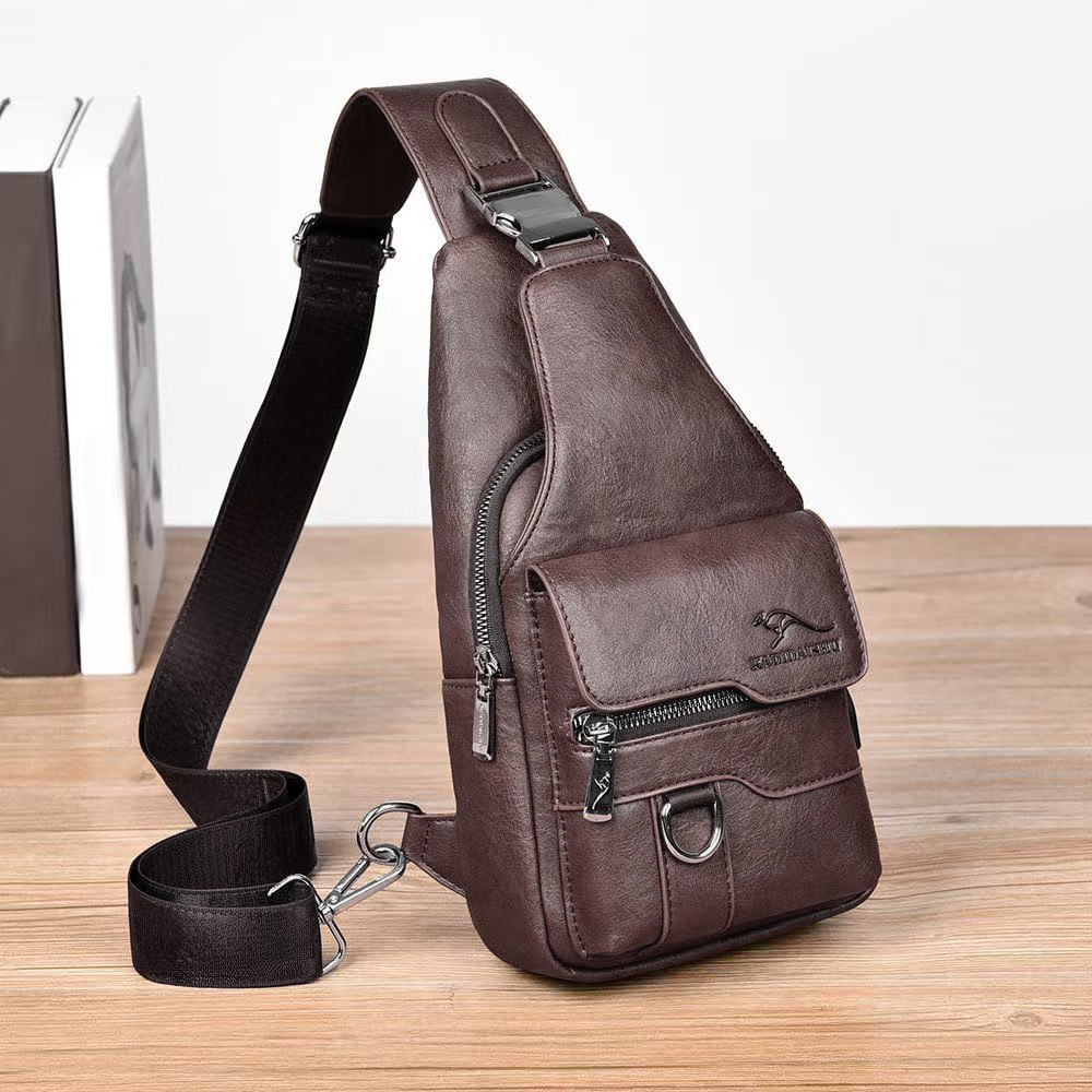 New Wear-Resistant Men's Cross - Structured Handbag Work recension och pris