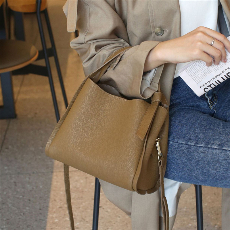 HIFASHION Genuine Leather Wome - Structured Handbag Work recension och pris