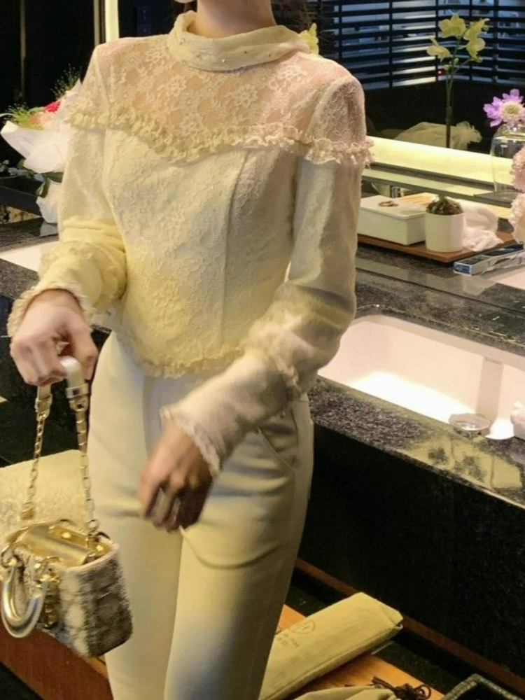 Elegant Long Sleeve Bodysuit B - Turtleneck Bodysuit Office recension och pris