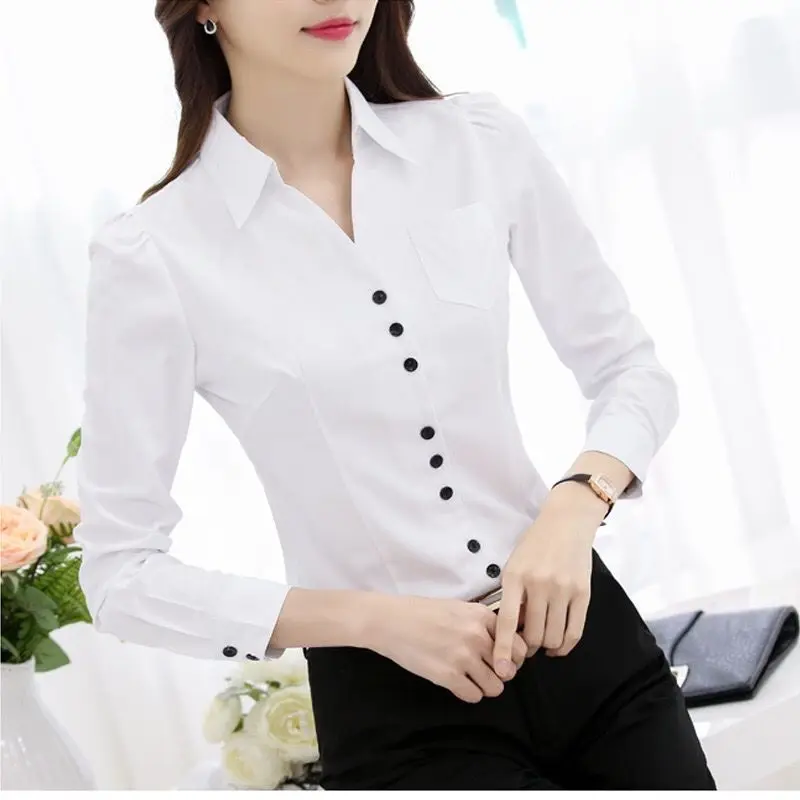 Women Blouse White Shirt Women - Women Formal Wear White Shirt recension och pris