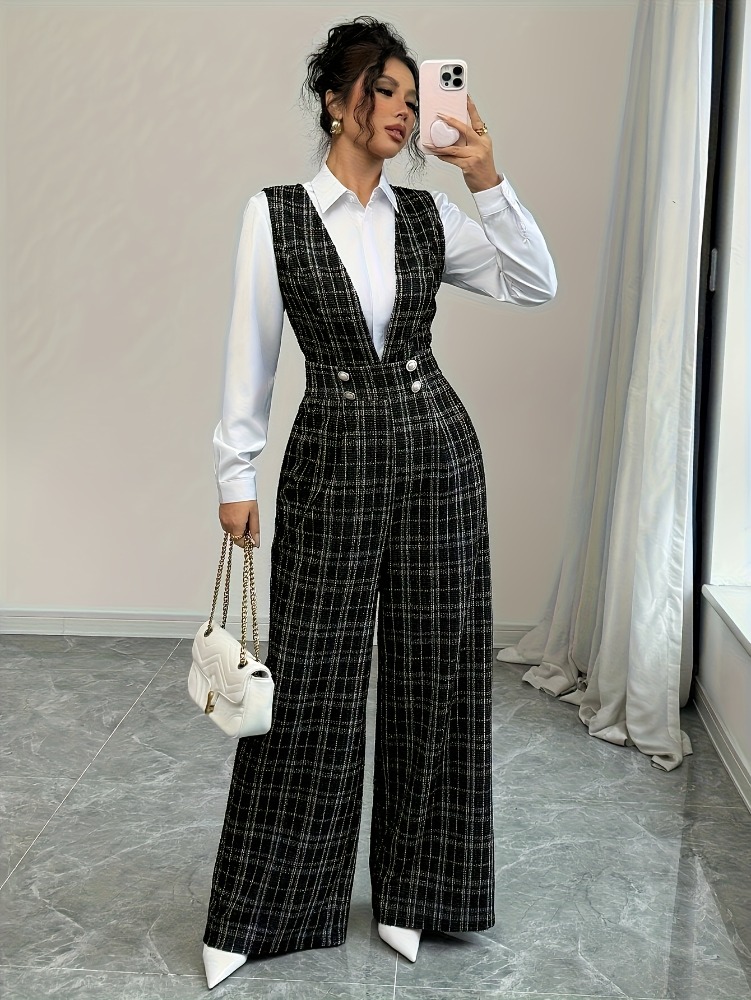 Women High Waist Wide Leg Plai - Women'S Elegant Formal Wear recension och pris