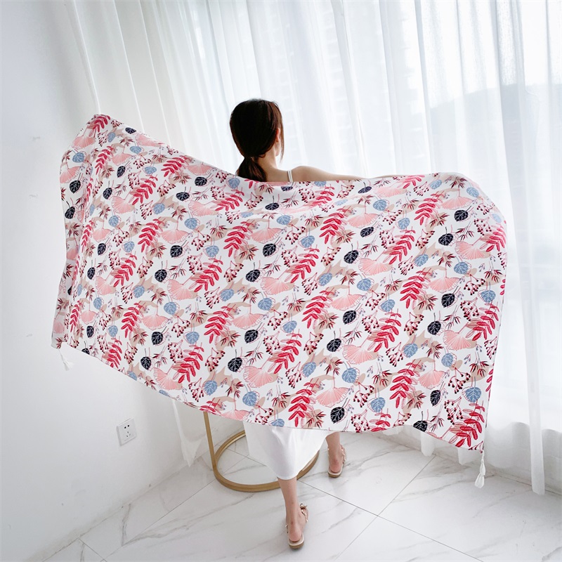 90x185cm Cotton Linen Print Su - Young Women'S Formal Wear recension och pris