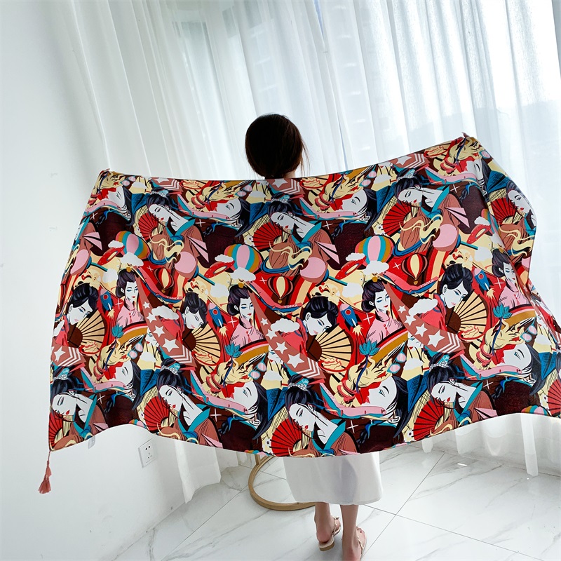 90x185cm Cotton Linen Print Su - Young Women'S Formal Wear recension och pris