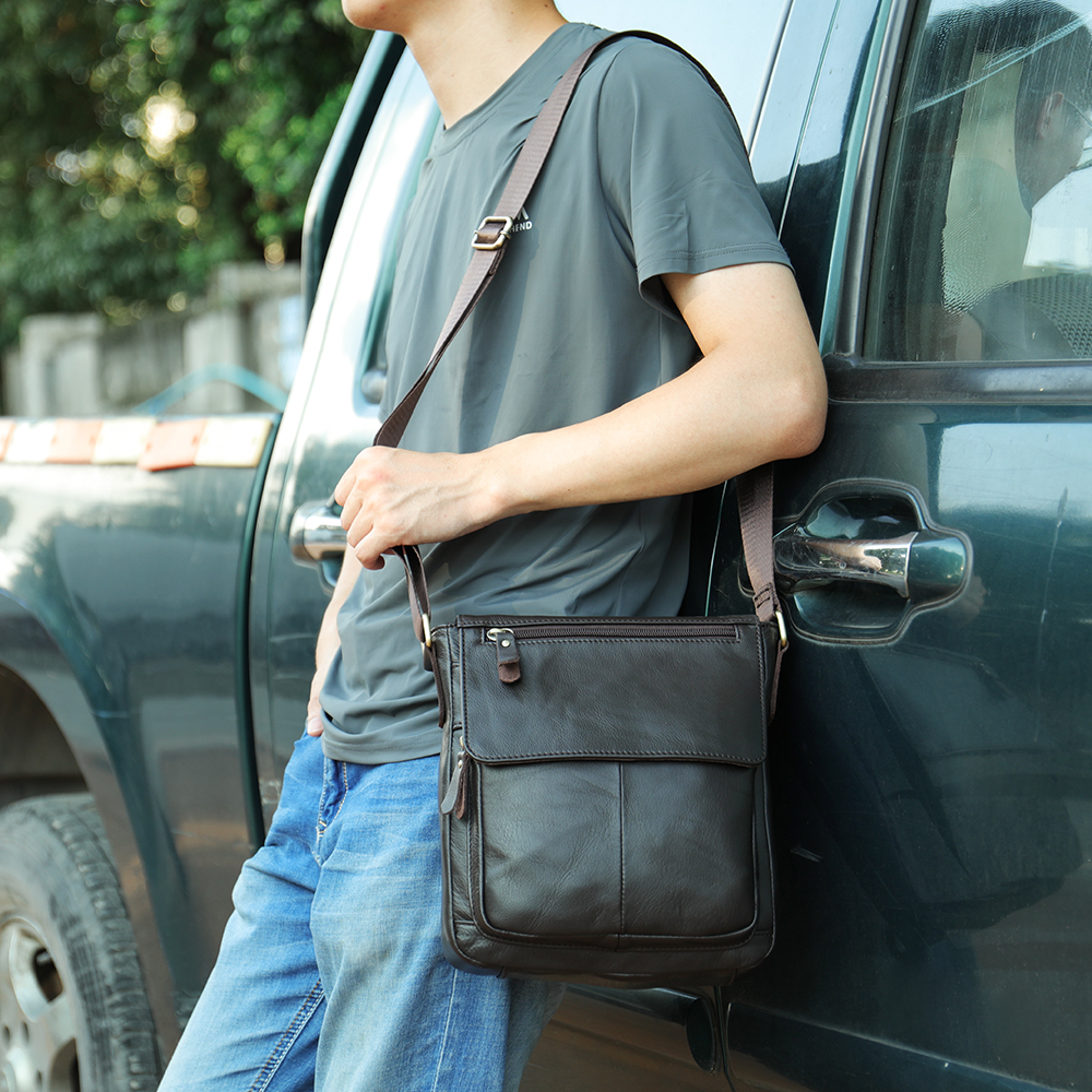 WESTAL Men's Bags Genuine Leat - Structured Handbag Work recension och pris