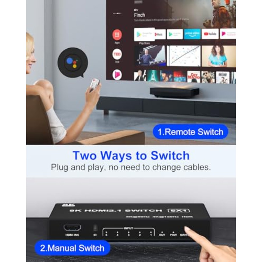 HDMI Switch k@20Hz 8K@60Hz - H - K&G Women'S Formal Wear recension och pris