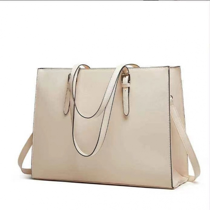 Brown Structured Tote Bag Larg - Structured Handbag Work recension och pris